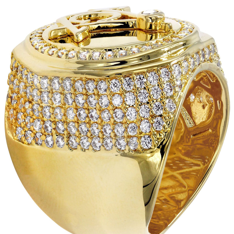 Mens Gold Plated Pinky Ring | 18.8 Grams