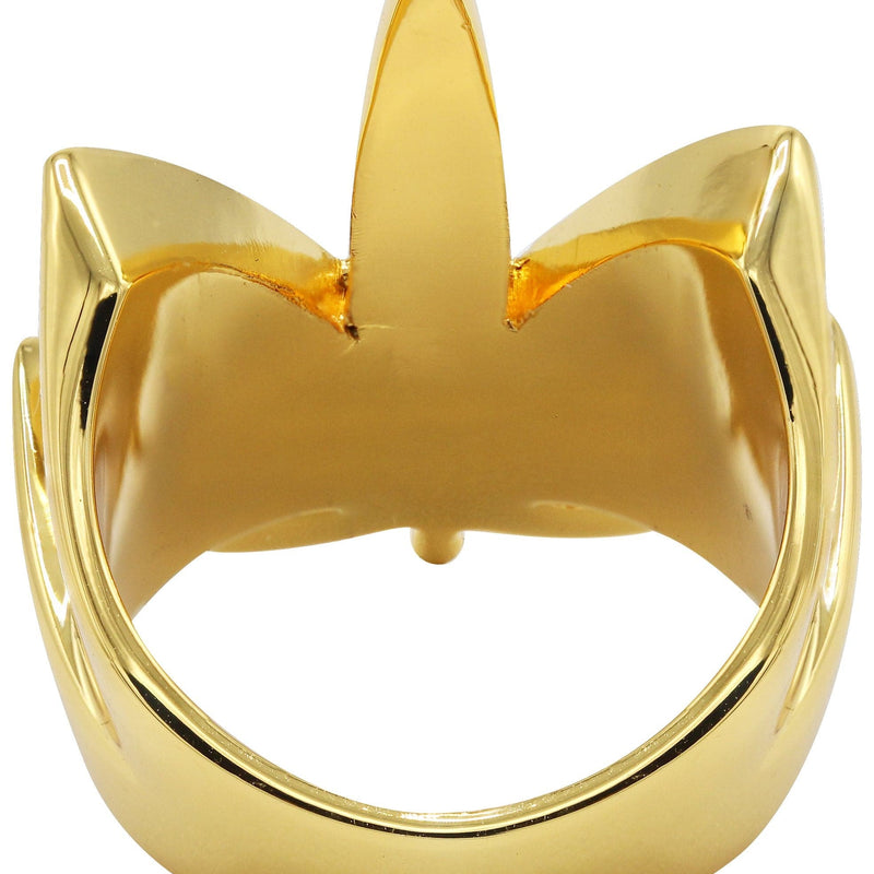 Gold Plated Marihuana Leaf Ring | 15 Grams