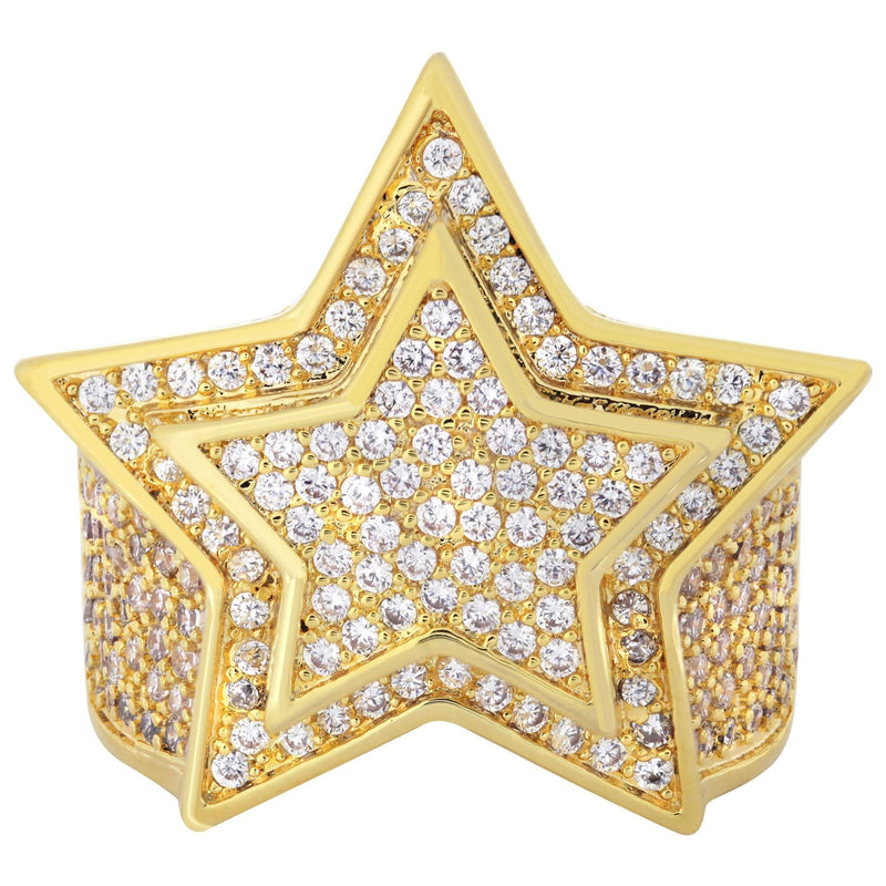 Gold Plated Star Ring | 11.4 Grams
