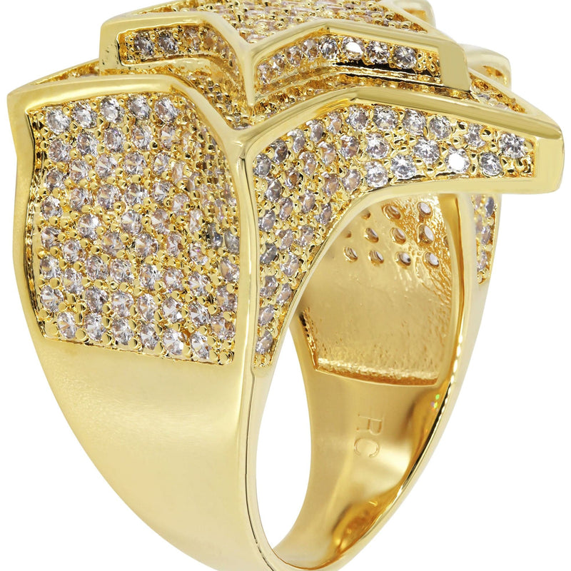 Gold Plated Star Ring | 11.4 Grams