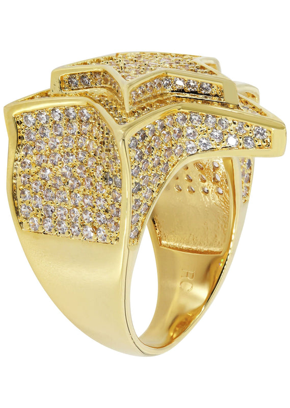Gold Plated Star Ring | 11.4 Grams