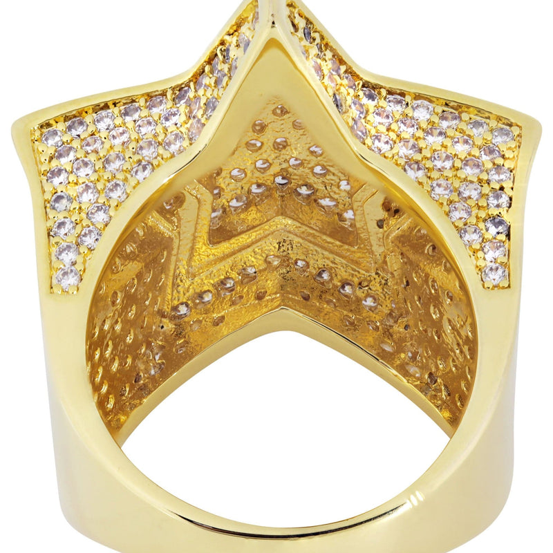 Gold Plated Star Ring | 11.4 Grams