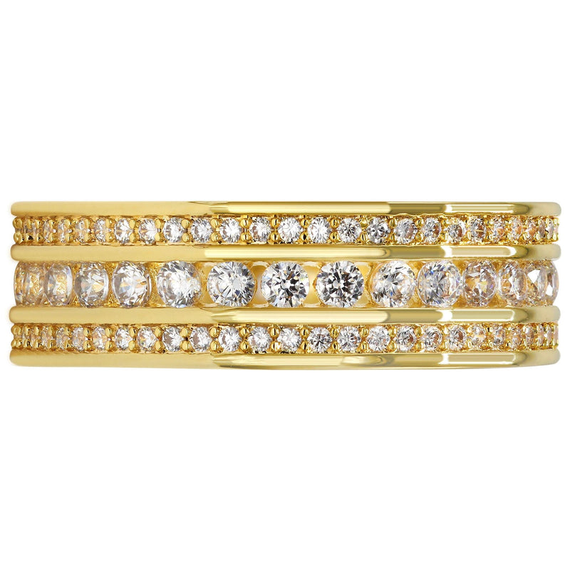 Gold Plated Eternity Ring | 4.8 Grams