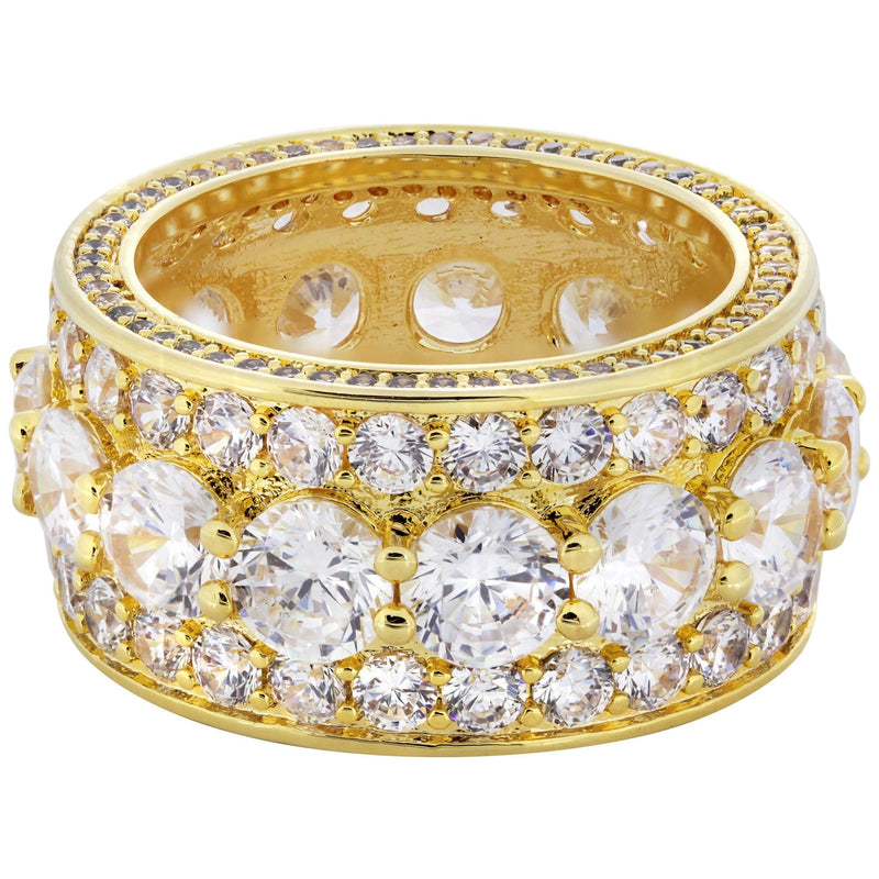 Gold Plated Eternity Ring | 10.9 Grams