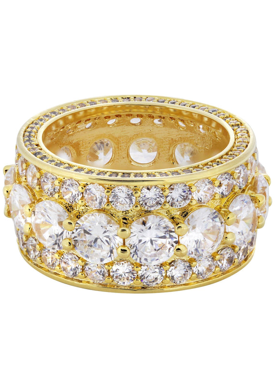 Gold Plated Eternity Ring | 10.9 Grams