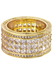 Gold Plated Eternity Ring | 15.5 Grams