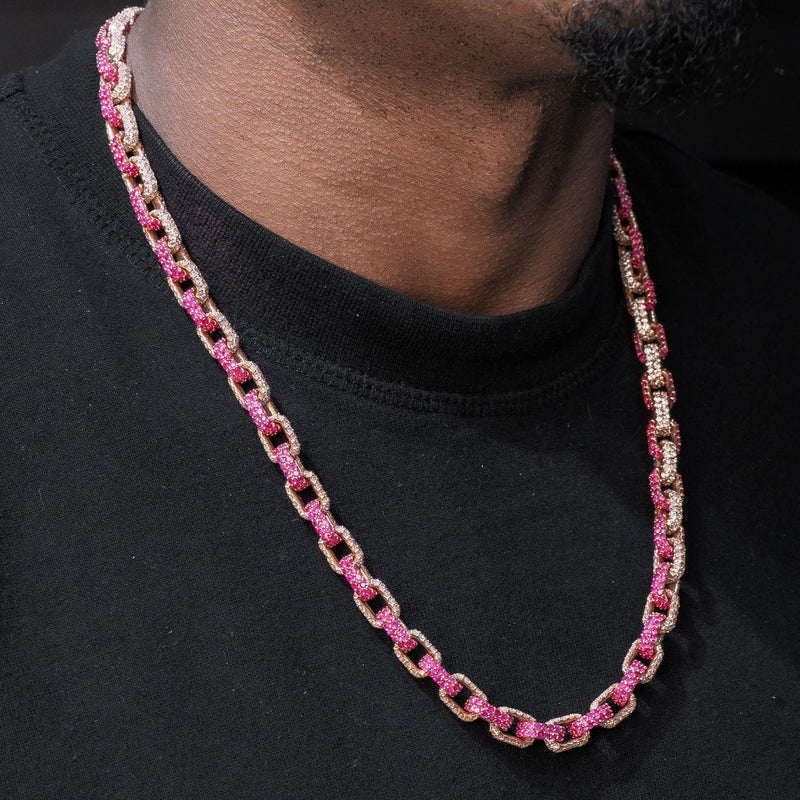High End Jewelry - Iced Out Diamond Hermes Link Chain