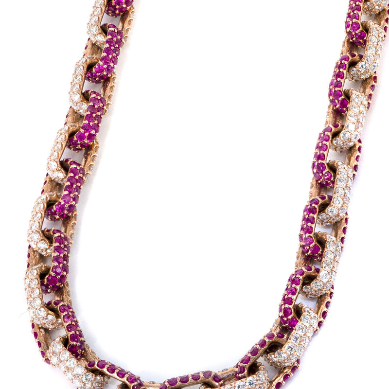 High End Jewelry - Iced Out Diamond Hermes Link Chain