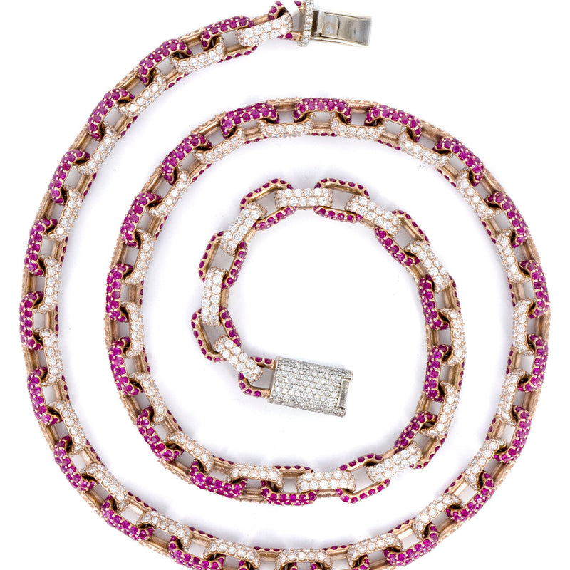 High End Jewelry - Iced Out Diamond Hermes Link Chain
