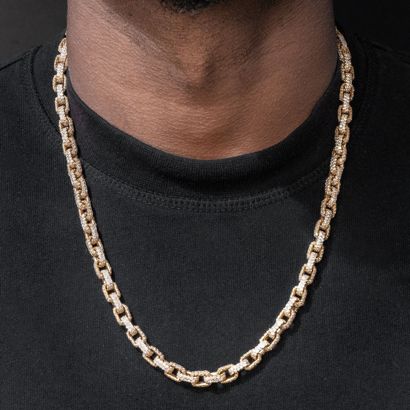 High End Jewelry - Iced Out Diamond Hermes Chain
