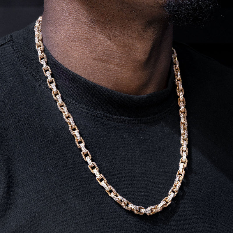 High End Jewelry - Iced Out Diamond Hermes Chain