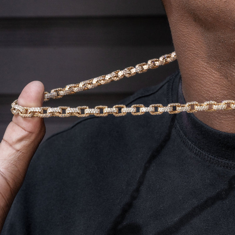 High End Jewelry - Iced Out Diamond Hermes Chain