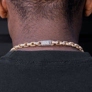 High End Jewelry - Iced Out Diamond Hermes Chain