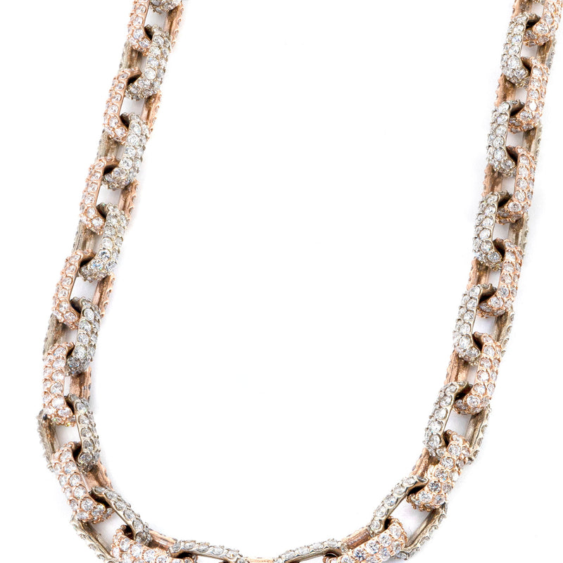 High End Jewelry - Iced Out Diamond Hermes Chain