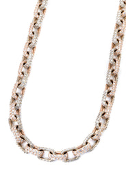 High End Jewelry - Iced Out Diamond Hermes Chain