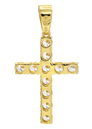 Mens Gold Plated Cross Pendant | 5 Grams