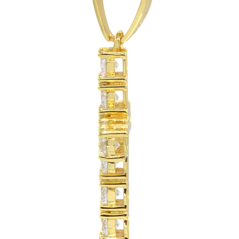 Mens Gold Plated Cross Pendant | 5 Grams