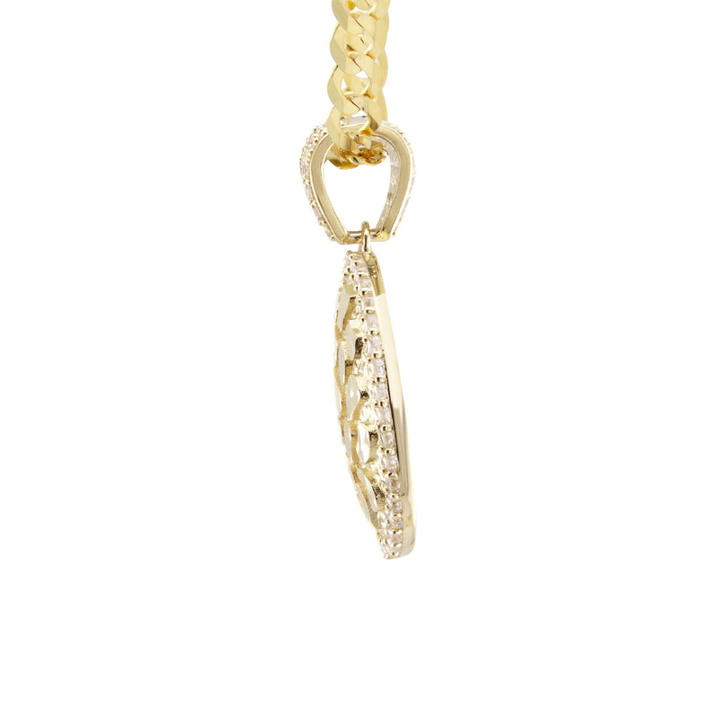 10K Yellow Gold Oval Nugget Necklace | Appx. 2.4 - 9.4 Grams