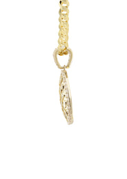 10K Yellow Gold Oval Nugget Necklace | Appx. 2.4 - 9.4 Grams