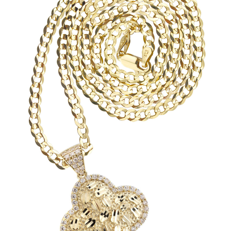 10K Yellow Gold Nugget Necklace | Appx. 4 - 11 Grams