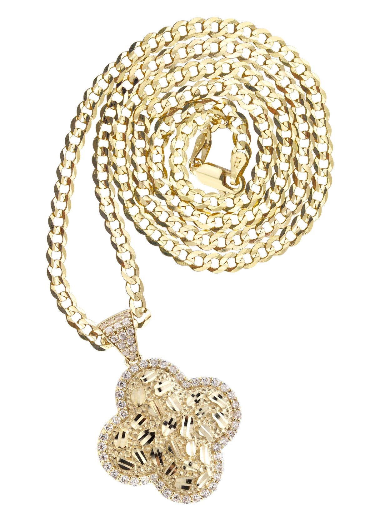 10K Yellow Gold Nugget Necklace | Appx. 4 - 11 Grams