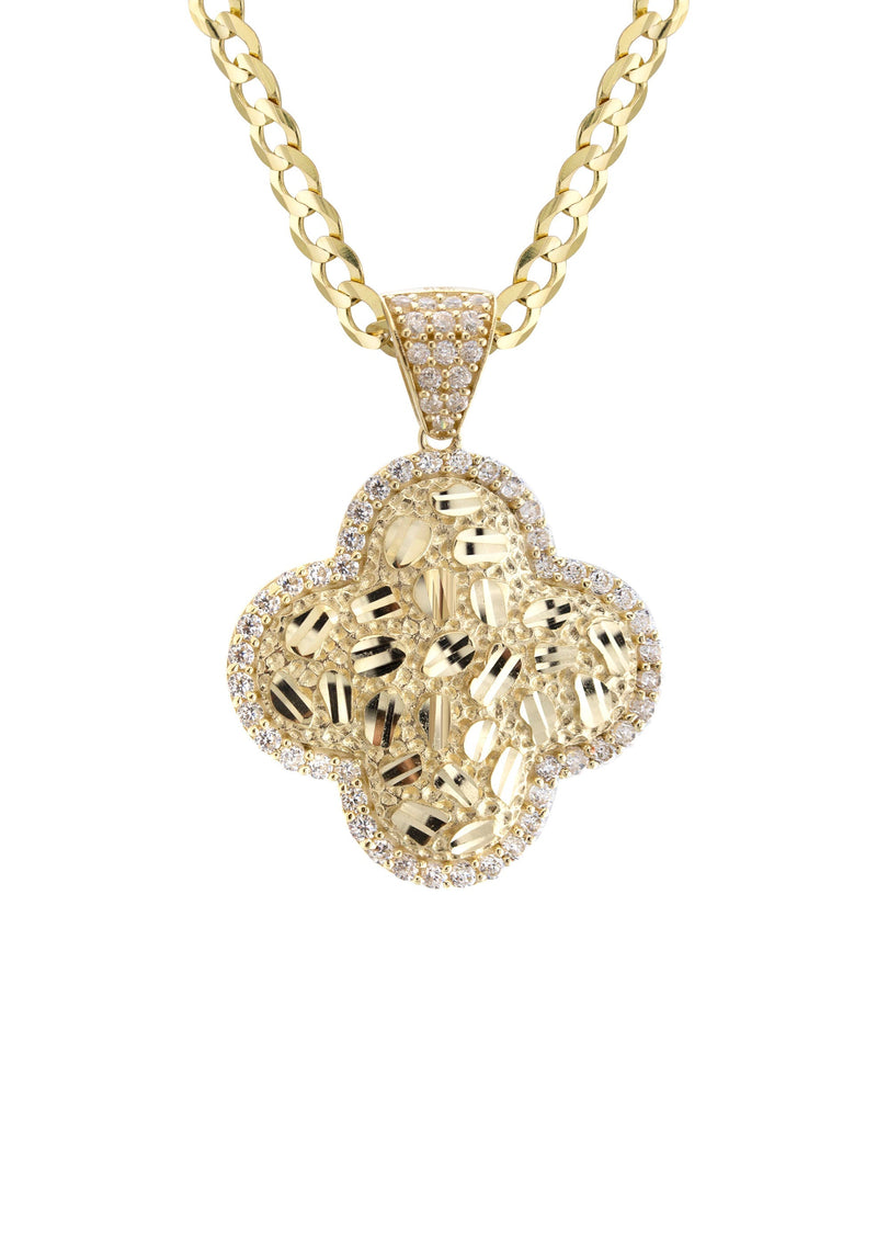 10K Yellow Gold Nugget Necklace | Appx. 4 - 11 Grams