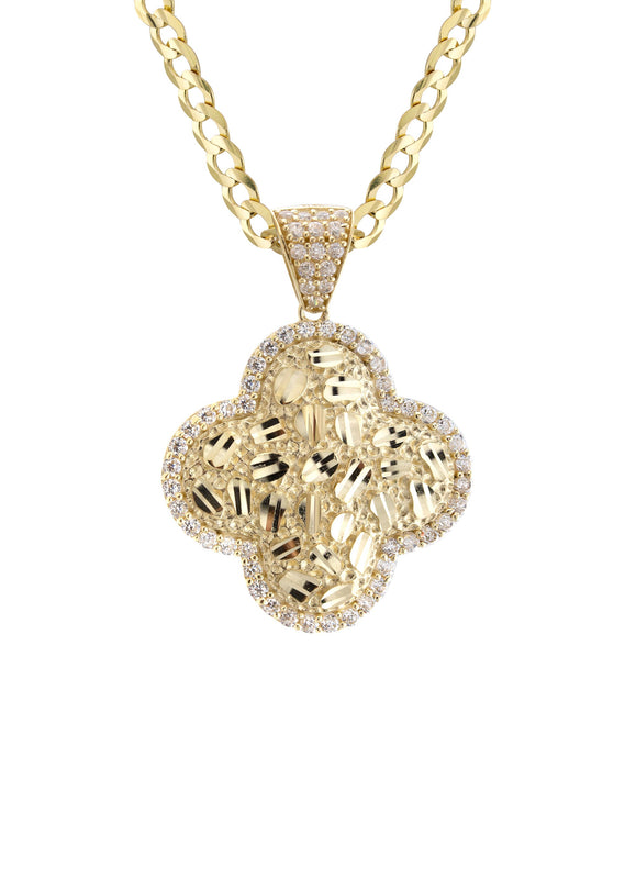 10K Yellow Gold Nugget Necklace | Appx. 4 - 11 Grams