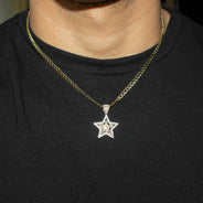 10K Yellow Gold Star Nugget Necklace | Appx. 2 - 9.2 Grams