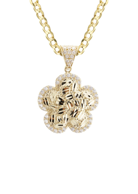 10K Yellow Gold Nugget Necklace | Appx. 3 - 10 Grams