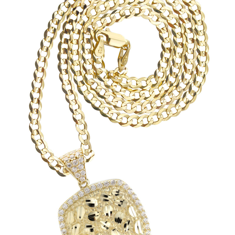 10K Yellow Gold Nugget Necklace | Appx. 3 - 10 Grams