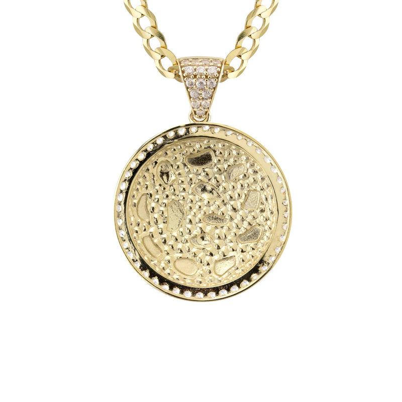 10K Yellow Gold Round Nugget Necklace | Appx. 3 - 10 Grams