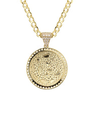 10K Yellow Gold Round Nugget Necklace | Appx. 3 - 10 Grams