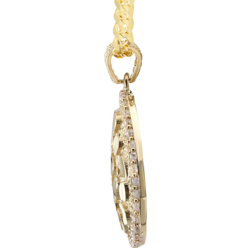 10K Yellow Gold Round Nugget Necklace | Appx. 3 - 10 Grams