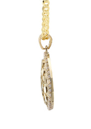 10K Yellow Gold Round Nugget Necklace | Appx. 3 - 10 Grams