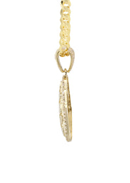 10K Yellow Gold Hamsa Hand Nugget Necklace | Appx. 3.5 - 10.5 Grams