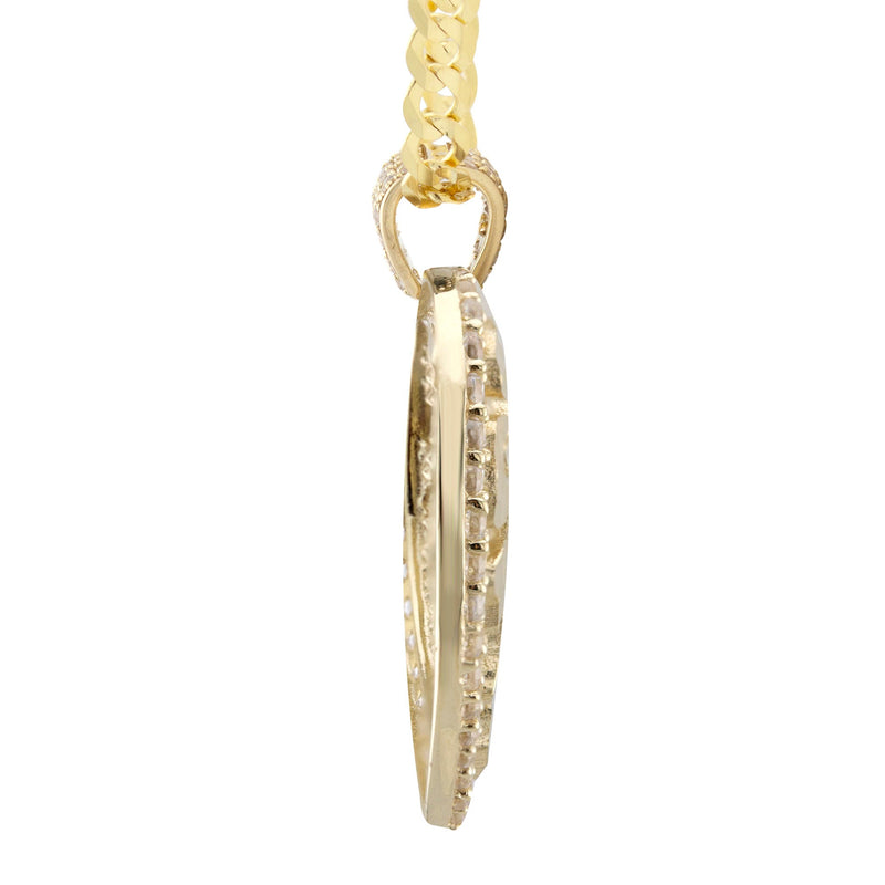 10K Yellow Gold Heart Nugget Necklace | Appx. 3.5 - 10.5 Grams
