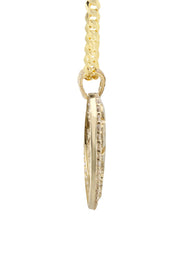 10K Yellow Gold Heart Nugget Necklace | Appx. 3.5 - 10.5 Grams