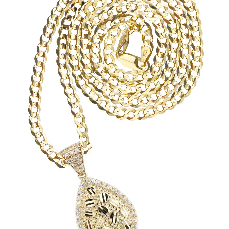 10K Yellow Gold Nugget Necklace | Appx. 2.3 - 9.3 Grams