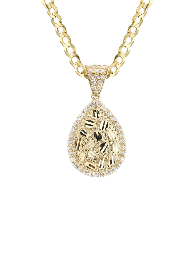10K Yellow Gold Nugget Necklace | Appx. 2.3 - 9.3 Grams