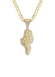 10K Yellow Gold Nugget Necklace | Appx. 2.2 - 9.2 Grams