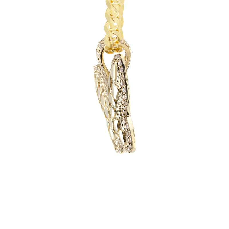10K Yellow Gold Butterfly Nugget Necklace | Appx. 3.4 - 10.4 Grams