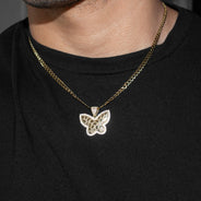 10K Yellow Gold Butterfly Nugget Necklace | Appx. 3.4 - 10.4 Grams