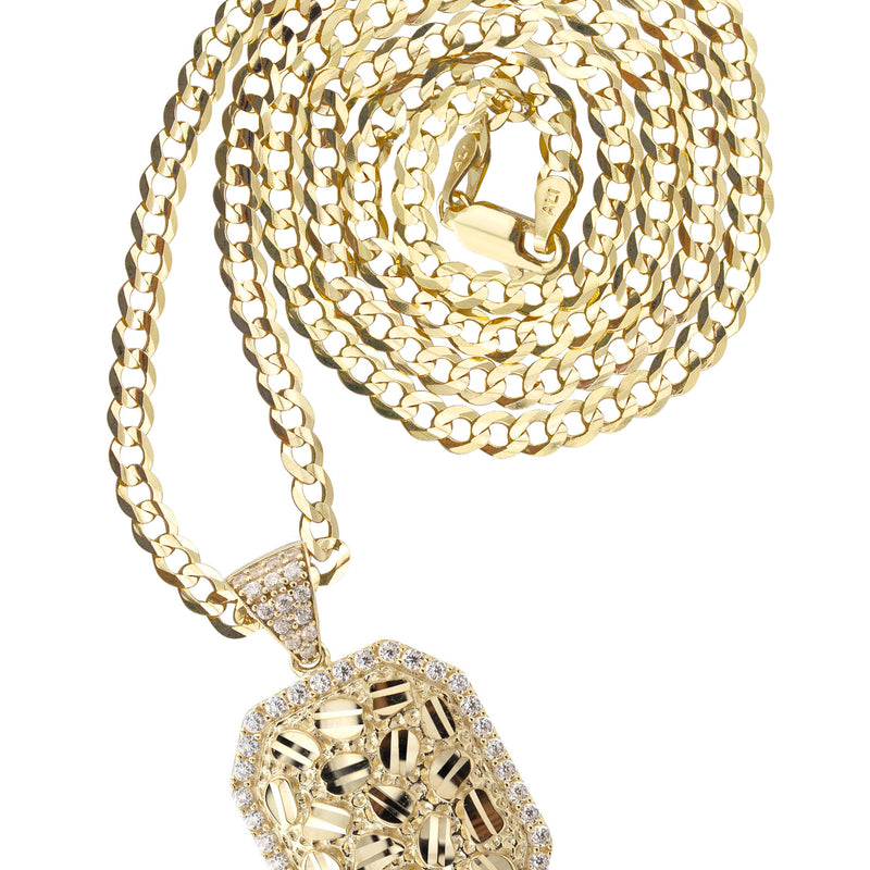 10K Yellow Gold Nugget Necklace | Appx. 3 - 10 Grams