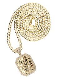 10K Yellow Gold Nugget Necklace | Appx. 3 - 10 Grams