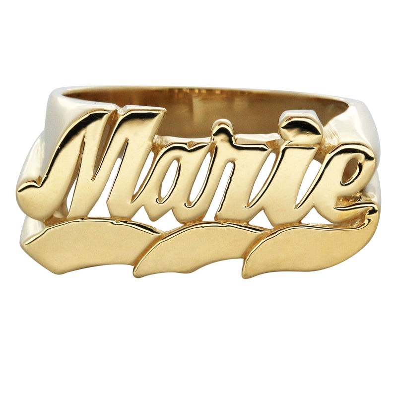 14K Cursive Gold Name Ring | Appx. 5.2 Grams