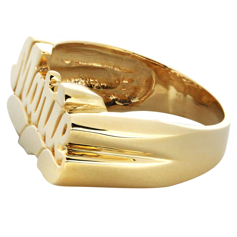 14K Cursive Gold Name Ring | Appx. 5.2 Grams