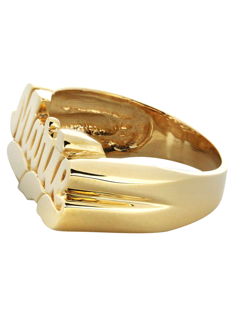 14K Cursive Gold Name Ring | Appx. 5.2 Grams