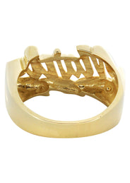 14K Cursive Gold Name Ring | Appx. 5.2 Grams
