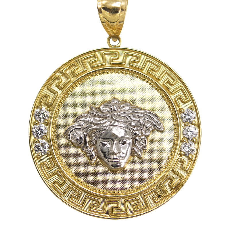 10K Yellow Gold Medusa Style Pendant | 10 Grams