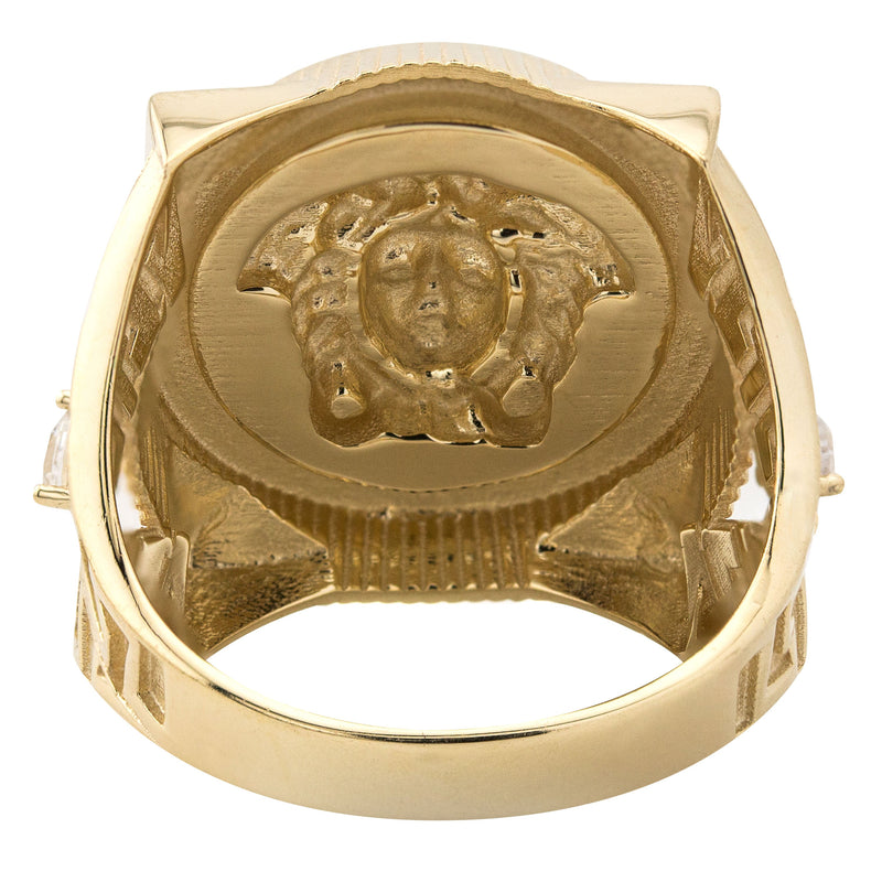 10K Gold Medusa Pinky Ring For Men | 10 Grams